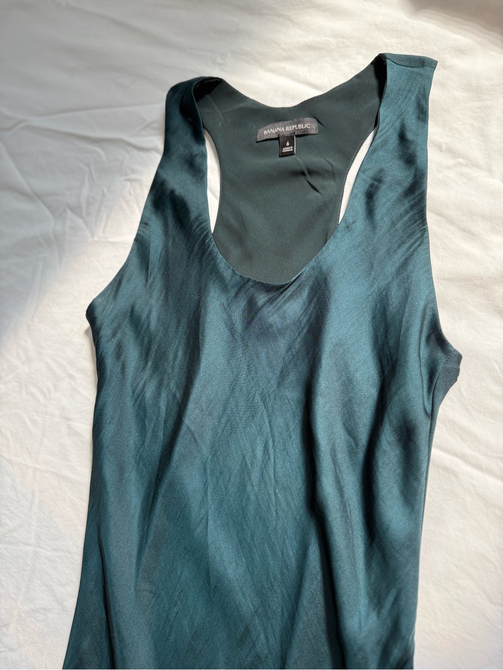 Banana Republic Dark Teal Racerback Maxi Dress - Picture 3 of 6